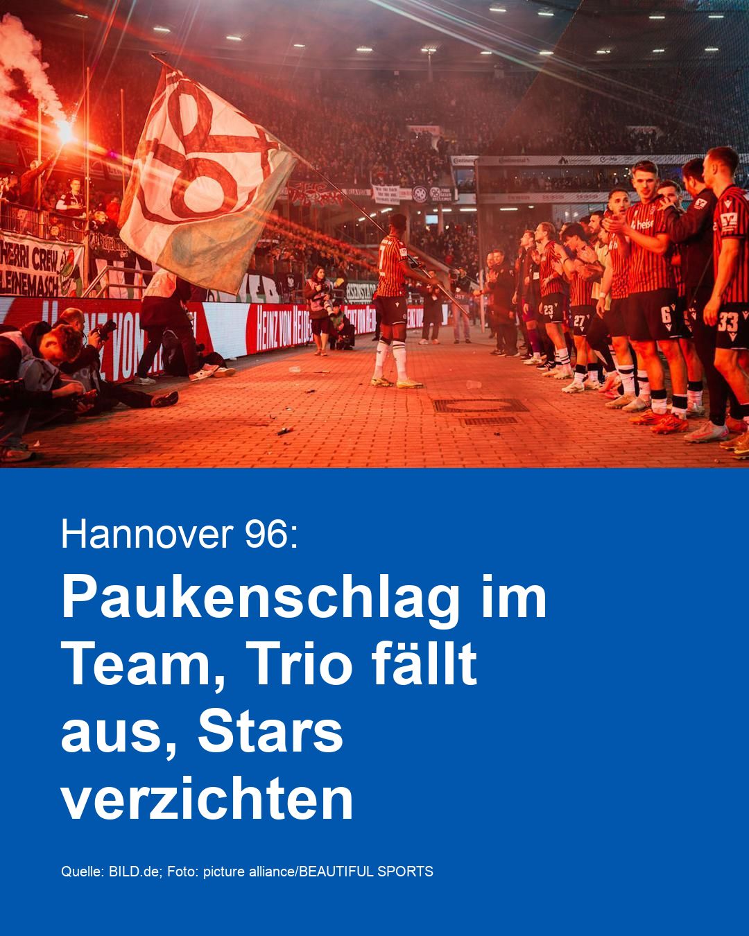 Hannover 96: Paukenschlag im Team, Trio fällt aus, Stars verzichten