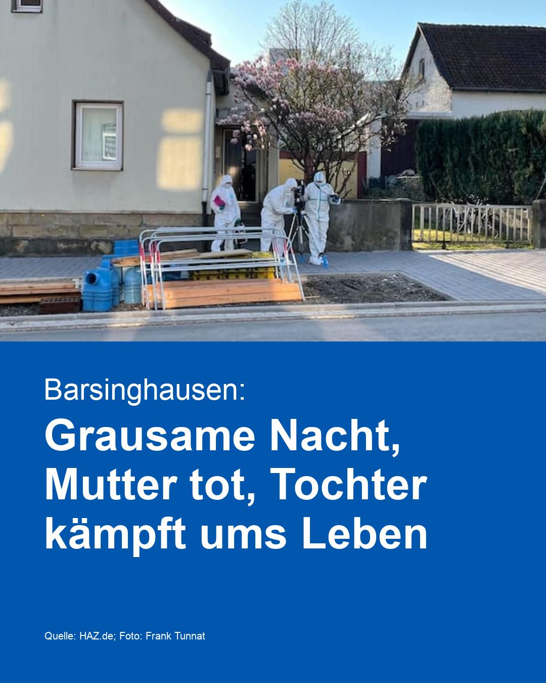 Barsinghausen: Grausame Nacht, Mutter tot, Tochter kämpft ums Leben